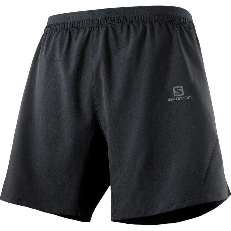 Black Salomon Cross 7'' No Liner Men's Shorts | IE PY7296